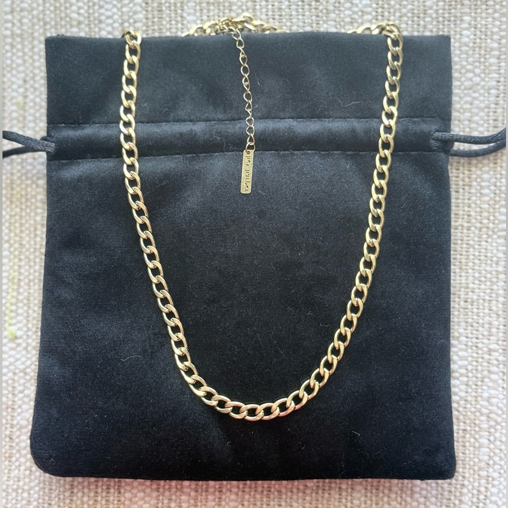 Hey Harper Gold Curb Chain Necklace